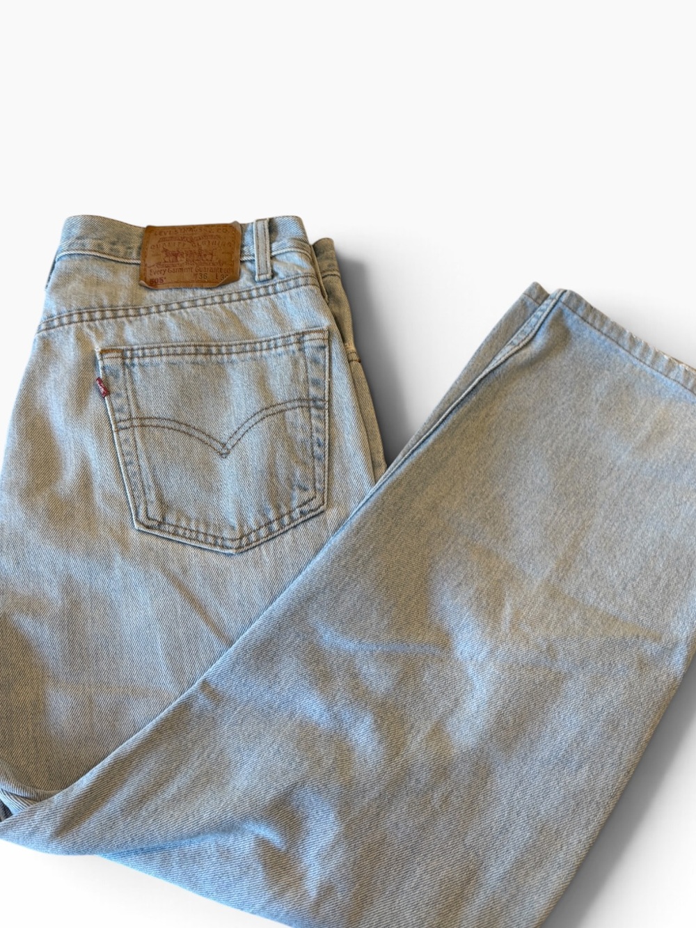 Vintage Levi’s 505 Jeans Made in Canada Light Wash 36x30 see measurements photo